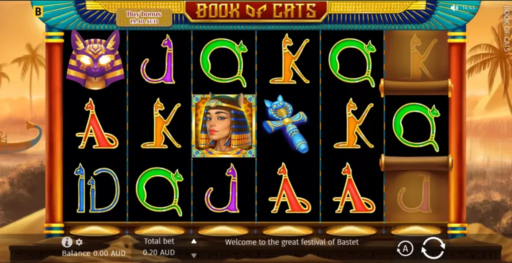 Goldexcasino Book of Cats demo game