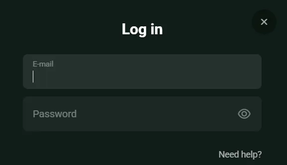 Goldex casino account login form